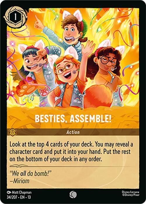 Besties, Assemble! 34/204 Attack of the Vine! Lorcana card