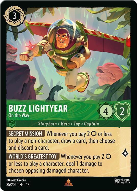 Buzz Lightyear On the Way 85/204 Wilds Unknown Lorcana card