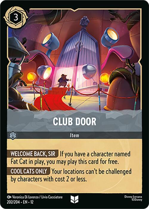 Club Door 202/204 Wilds Unknown Lorcana card