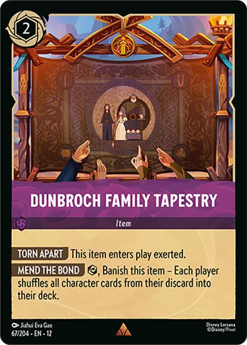DunBroch Family Tapestry 67/204 Wilds Unknown Lorcana card
