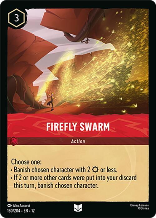 Firefly Swarm 130/204 Wilds Unknown Lorcana card
