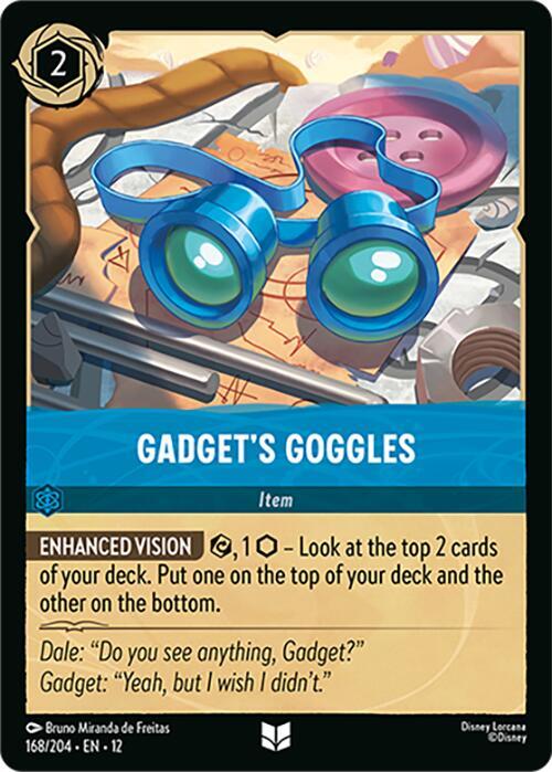 Gadget's Goggles 168/204 Wilds Unknown Lorcana card