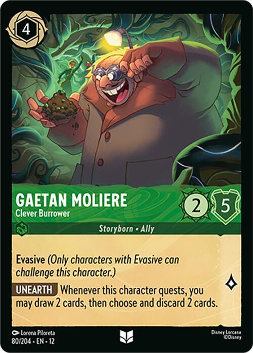 Gaetan Moliere Clever Burrower 80/204 Wilds Unknown Lorcana card