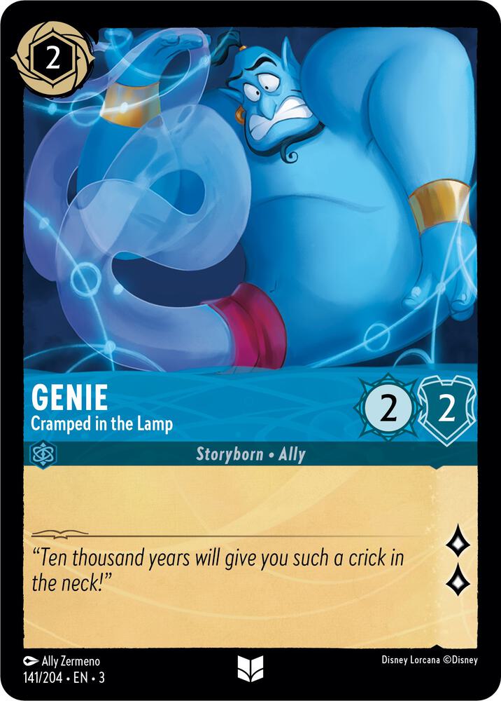 Genie Cramped in the Lamp 141/204 Into the Inklands Lorcana card
