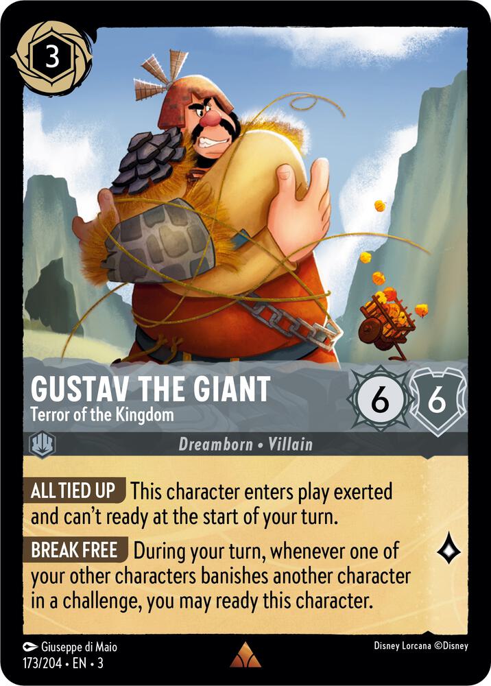 Gustav the Giant Terror of the Kingdom 173/204 Into the Inklands Lorcana card