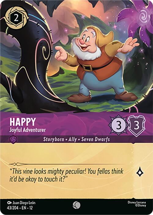 Happy Joyful Adventurer (Foil) 43/204 Wilds Unknown Lorcana card