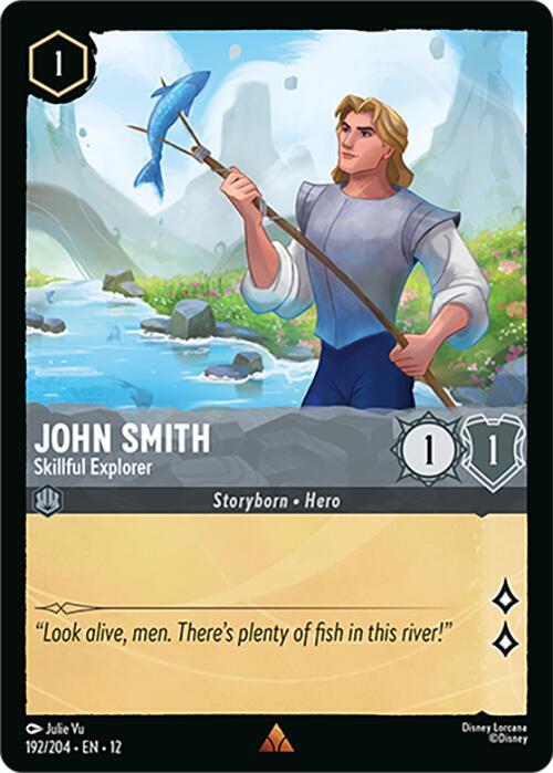 John Smith Skillful Explorer 192/204 Wilds Unknown Lorcana card