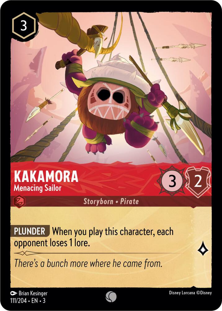 Kakamora Menacing Sailor 111/204 Into the Inklands Lorcana card