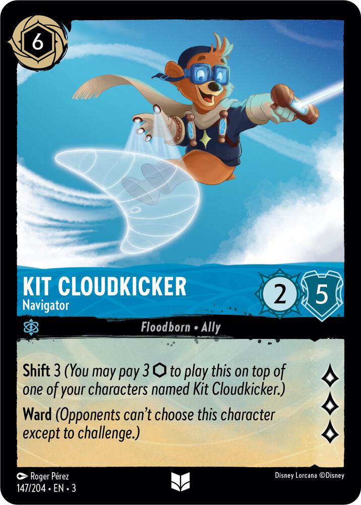 Kit Cloudkicker Navigator 147/204 Into the Inklands Lorcana card