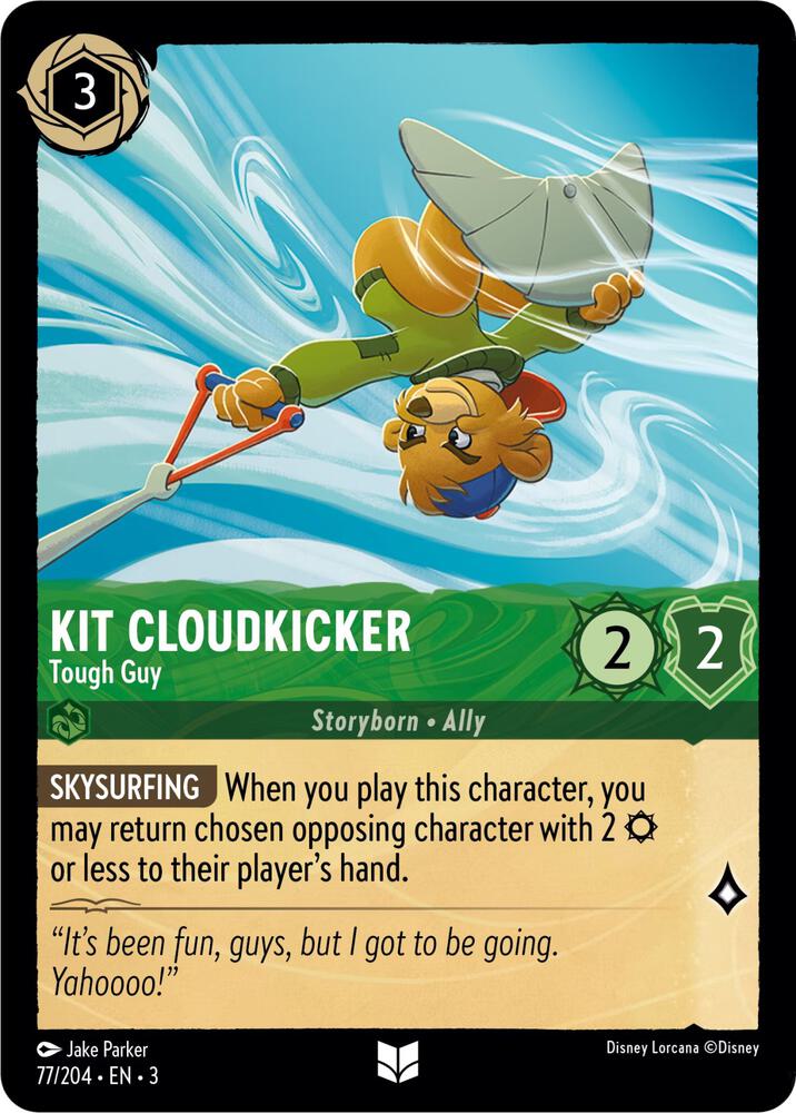 Kit Cloudkicker Tough Guy 77/204 Into the Inklands Lorcana card