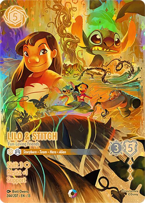 Lilo & Stitch Fun-Loving Friends (Iconic) 244/204 Attack of the Vine! Lorcana card