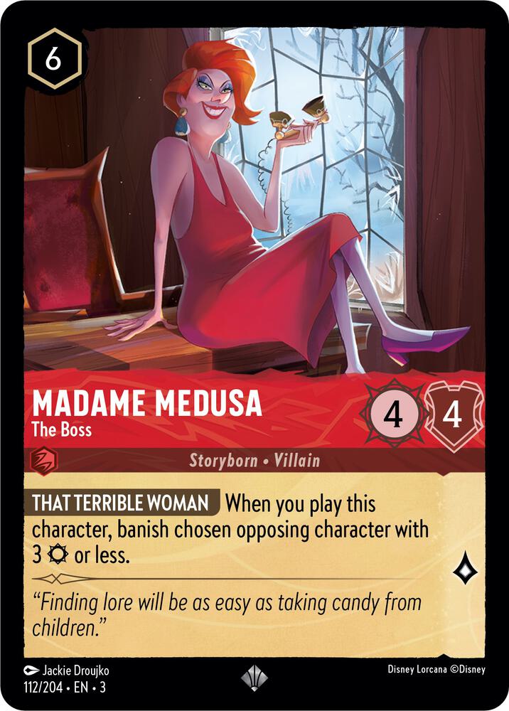 Madame Medusa The Boss 112/204 Into the Inklands Lorcana card
