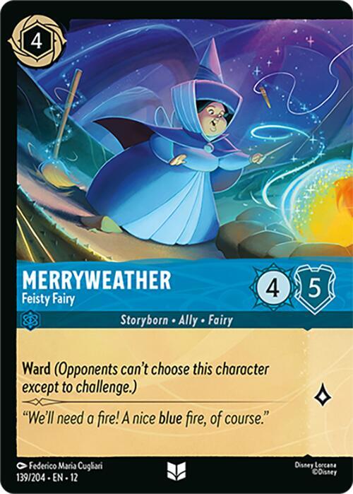 Merryweather Feisty Fairy (Foil) 139/204 Wilds Unknown Lorcana card