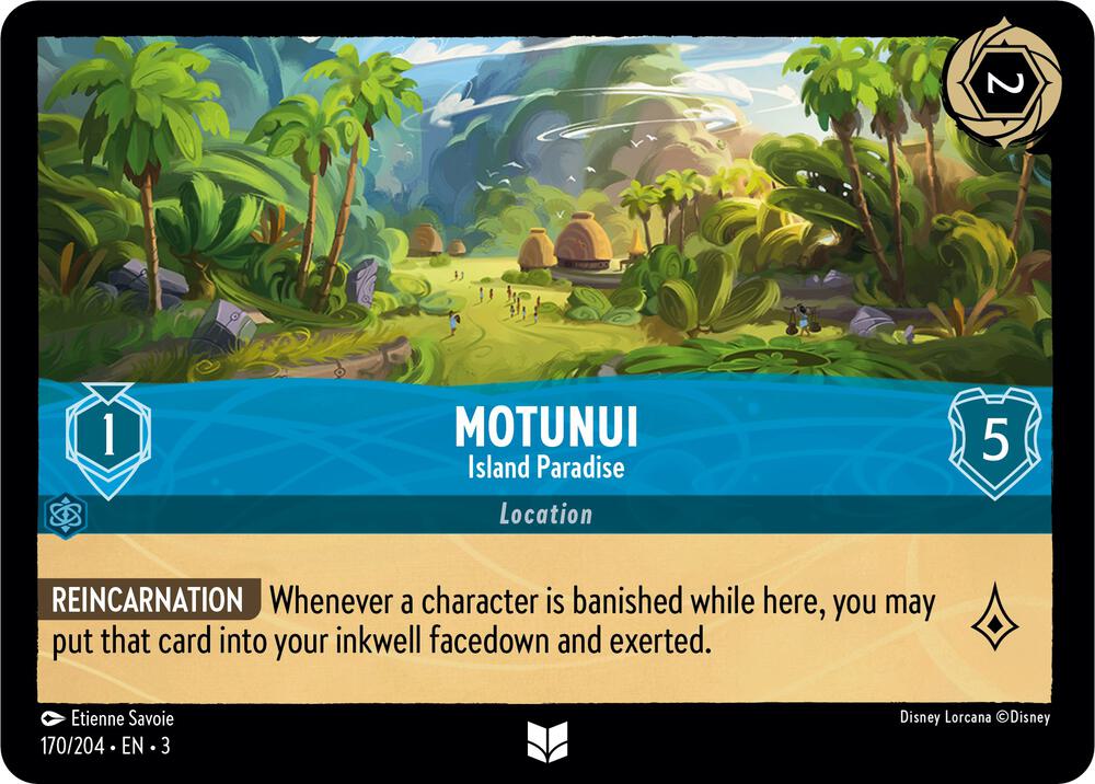 Motunui Island Paradise 170/204 Into the Inklands Lorcana card