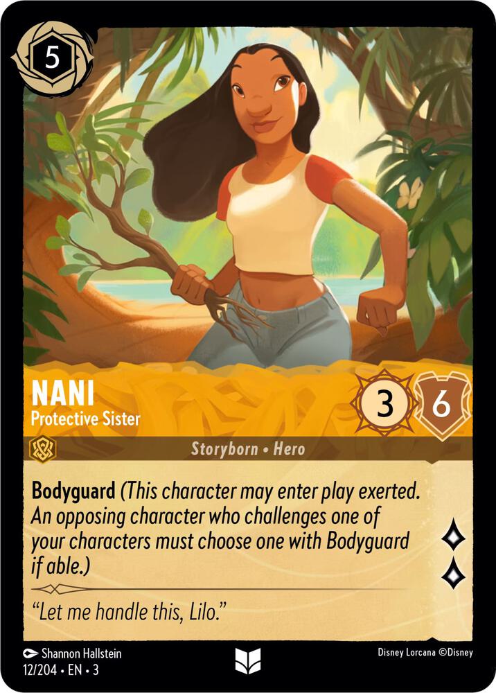 Nani Protective Sister 12/204 Into the Inklands Lorcana card