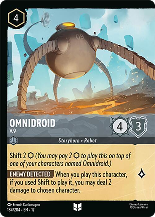 Omnidroid V.9 (Foil) 184/204 Wilds Unknown Lorcana card