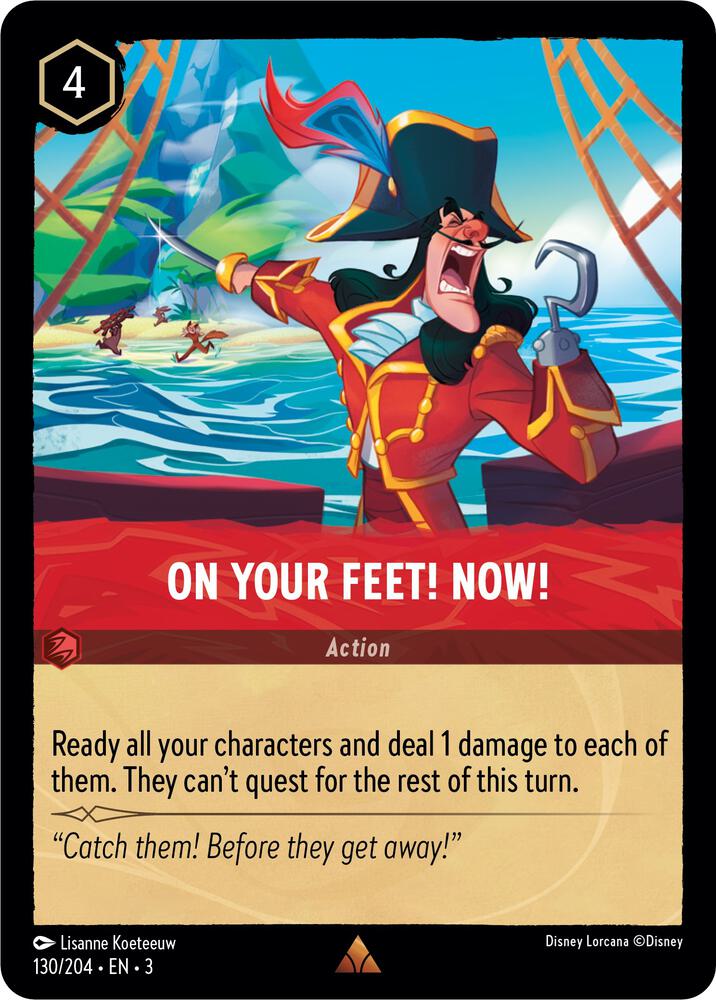 On Your Feet Now 130/204 Into the Inklands Lorcana card