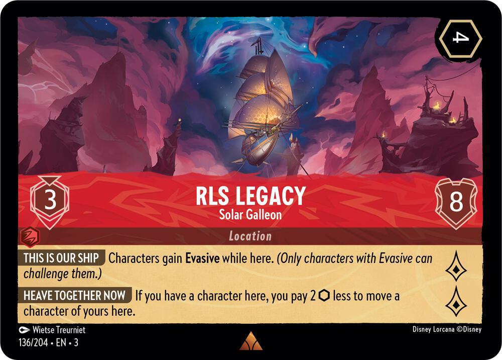 RLS Legacy Solar Galleon 136/204 Into the Inklands Lorcana card