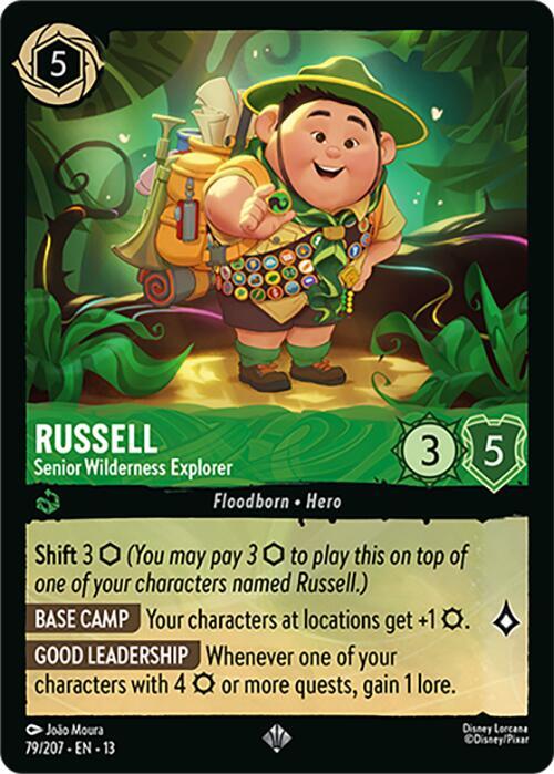 Russell Senior Wilderness Explorer 79/204 Attack of the Vine! Lorcana card
