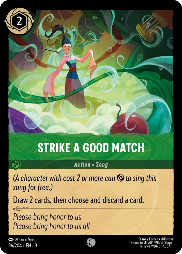 Strike a Good Match 96/204 Into the Inklands Lorcana card