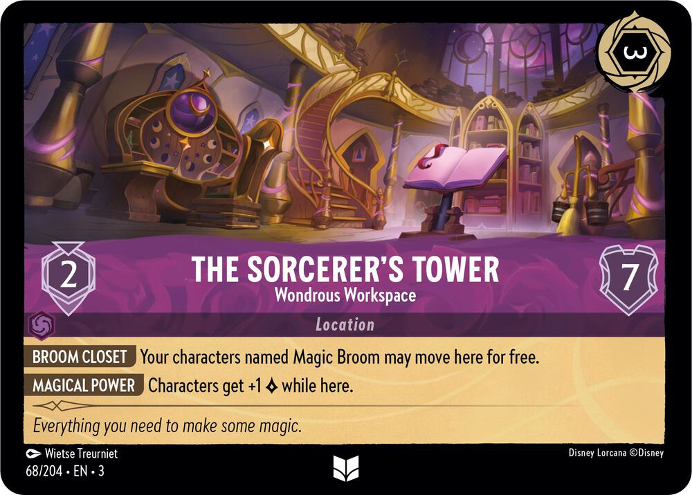The Sorcerers Tower Wondrous Workspace 68/204 Into the Inklands Lorcana card