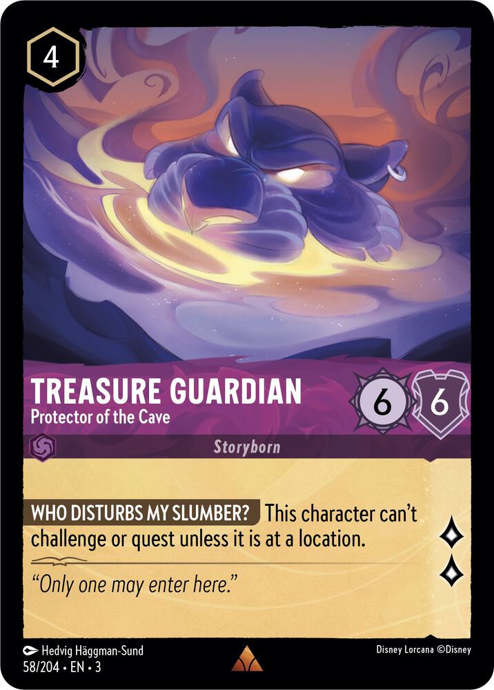 Treasure Guardian Protector of the Cave 58/204 Into the Inklands Lorcana card
