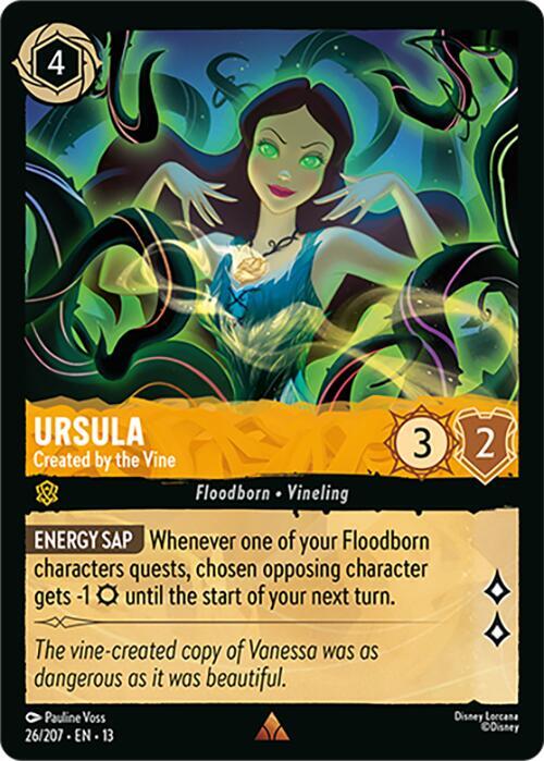 Ursula Created by the Vine 26/204 Attack of the Vine! Lorcana card