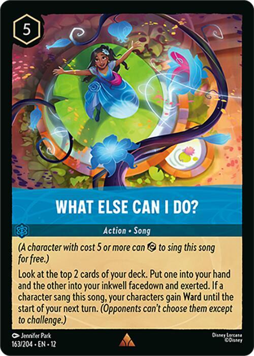 What Else Can I Do? 163/204 Wilds Unknown Lorcana card