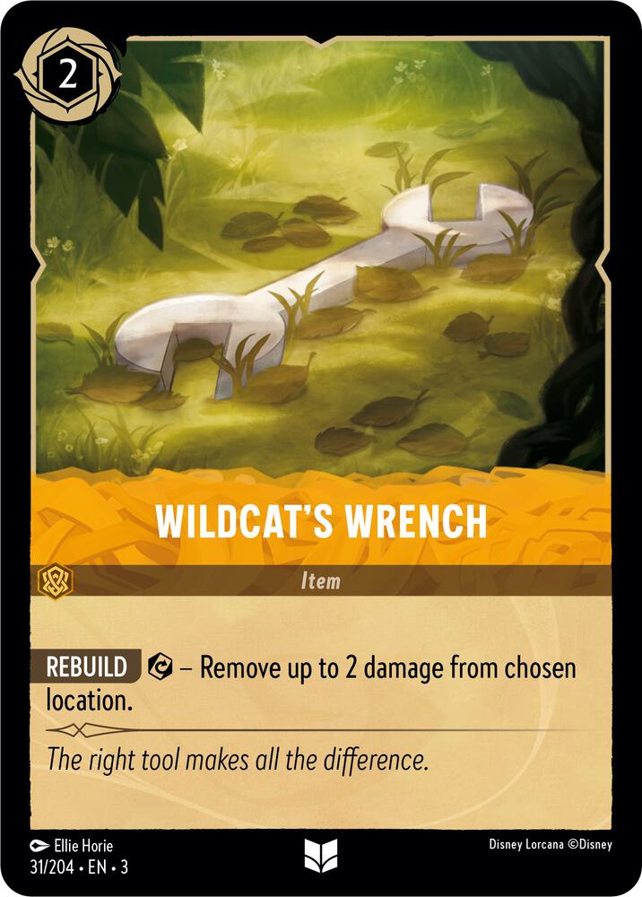 Wildcats Wrench 31/204 Into the Inklands Lorcana card