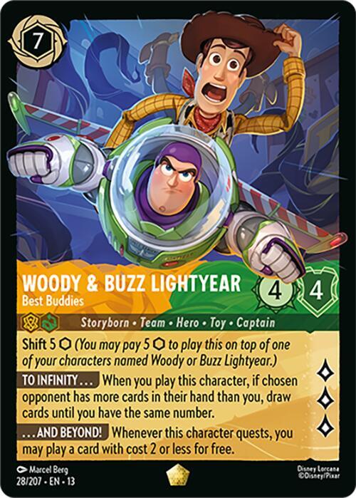 Woody & Buzz Lightyear Best Buddies 28/204 Attack of the Vine! Lorcana card
