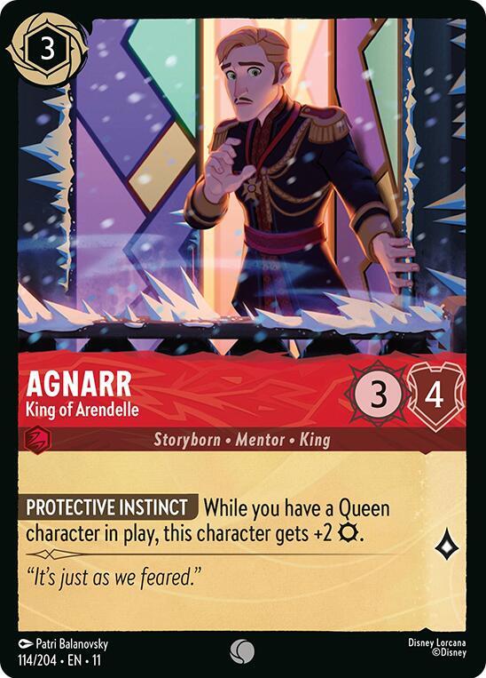 Agnarr King of Arendelle 114/204 Winterspell Lorcana card