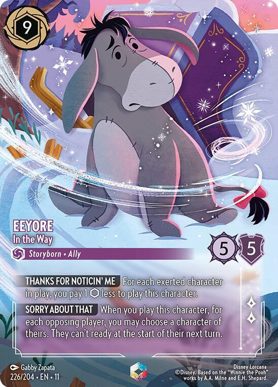 Eeyore In the Way Enchanted 226/204 Winterspell Lorcana card