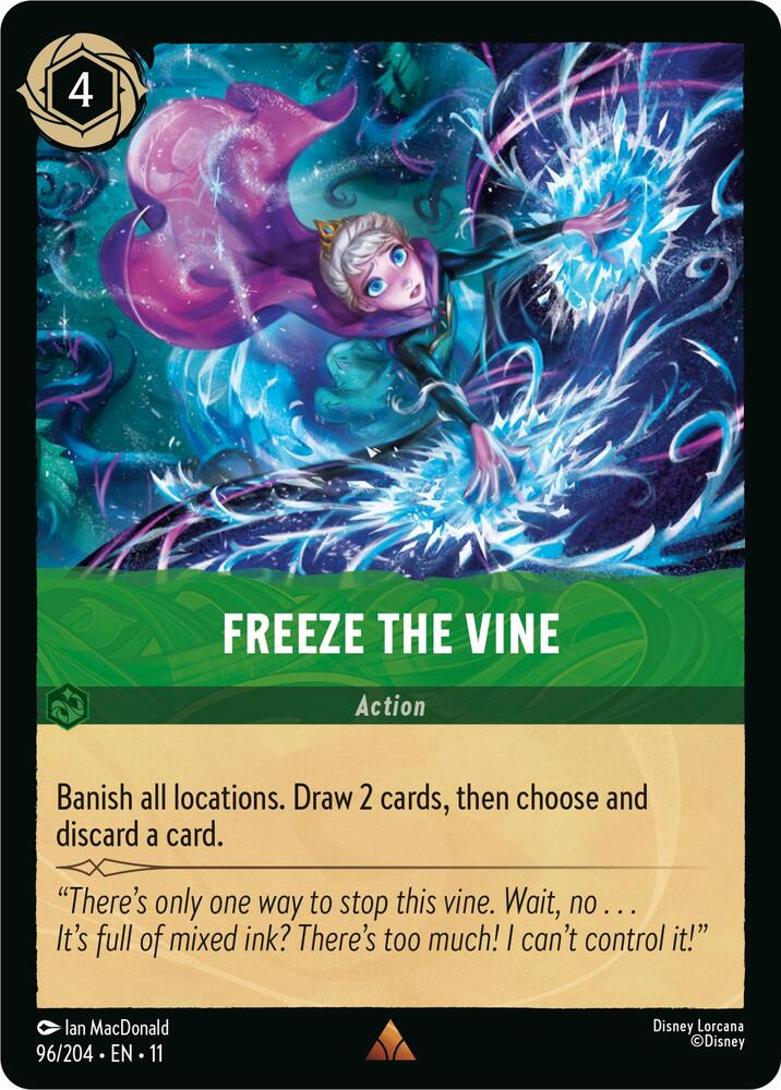 Freeze the Vine 96/204 Winterspell Lorcana card
