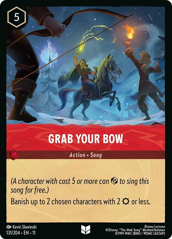 Grab Your Bow 131/204 Winterspell Lorcana card
