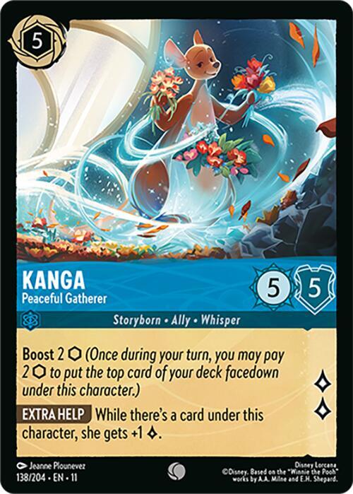 Kanga Peaceful Gatherer 138/204 Winterspell Lorcana card