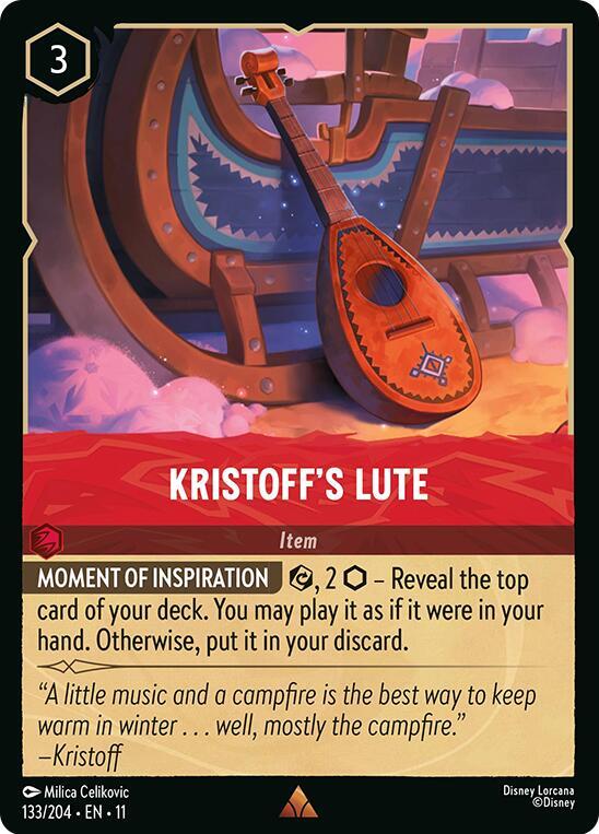 Kristoffs Lute 133/204 Winterspell Lorcana card