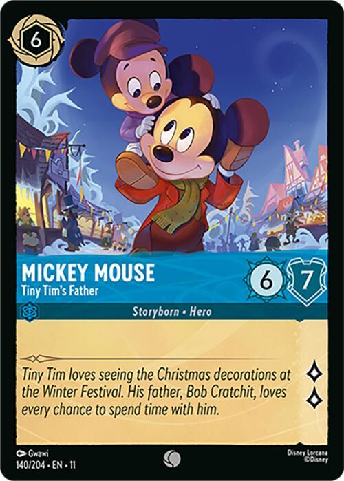 Mickey Mouse Tiny Tims Father 140/204 Winterspell Lorcana card