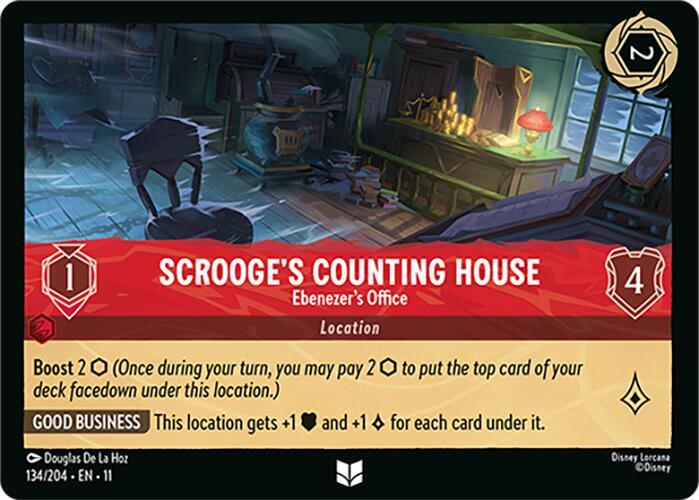 Scrooges Counting House Ebenezers Office 134/204 Winterspell Lorcana card