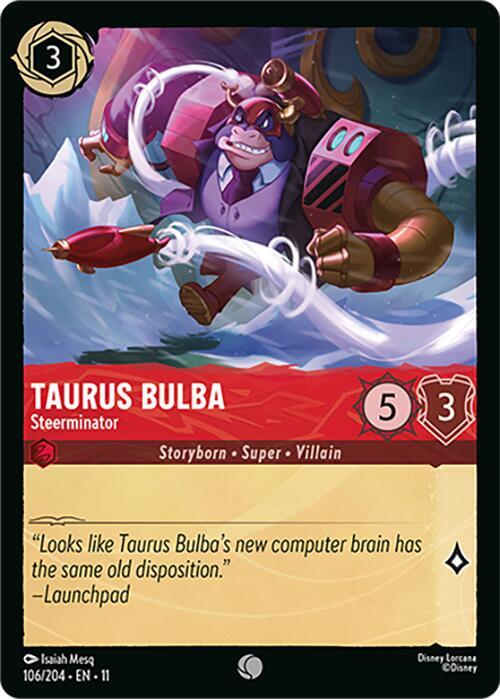 Taurus Bulba Steerminator 106/204 Winterspell Lorcana card