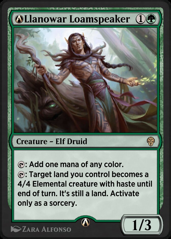 A-Llanowar Loamspeaker DMU-A-170 Dominaria United Magic card