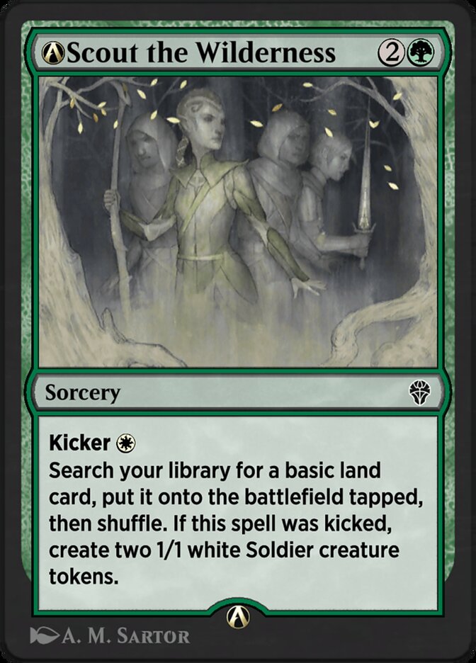 A-Scout the Wilderness DMU-A-176 Dominaria United Magic card