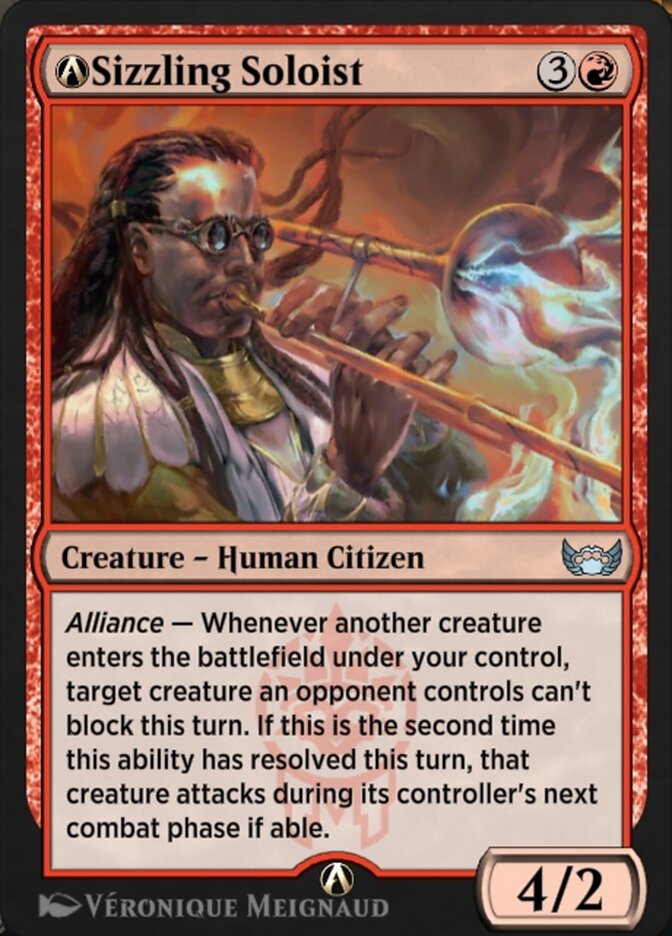 A-Sizzling Soloist SNC-A-123 Streets of New Capenna Magic card