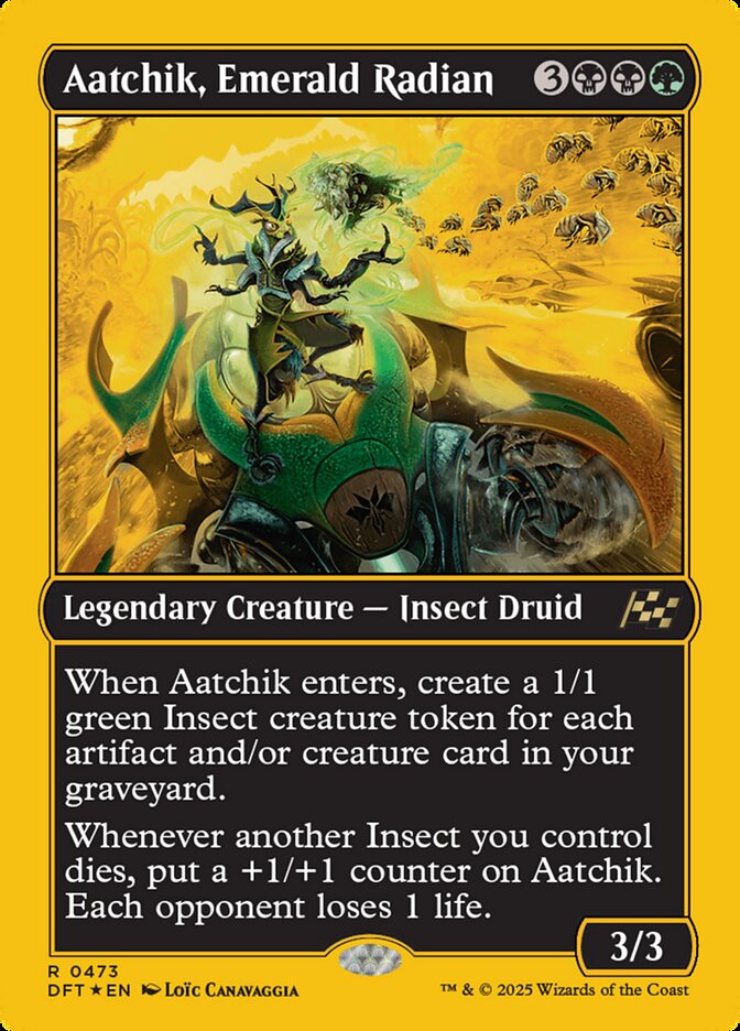 Aatchik, Emerald Radian DFT-473 Aetherdrift Magic card