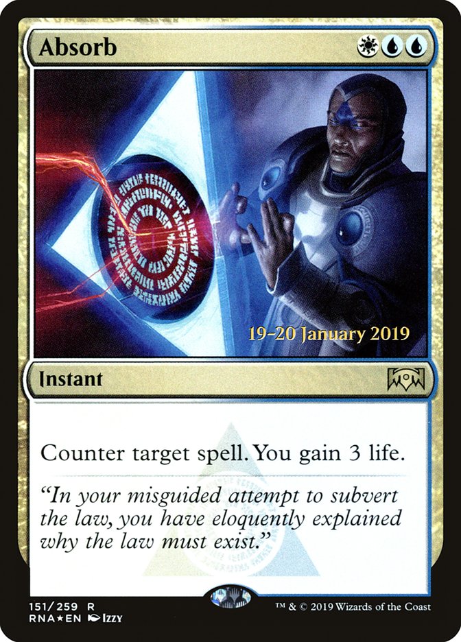 Absorb PRNA-151S Ravnica Allegiance Promos Magic card