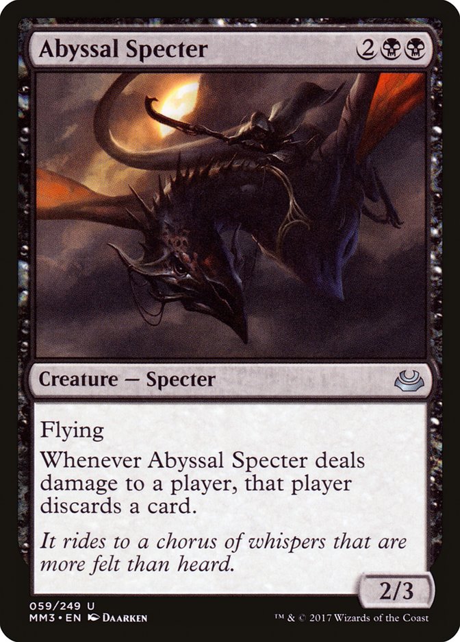 Abyssal Specter MM3-59 Modern Masters 2017 Magic card