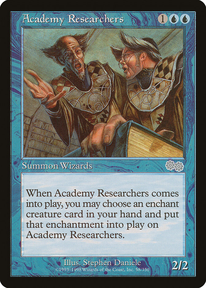 Academy Researchers USG-58 Urza's Saga Magic card