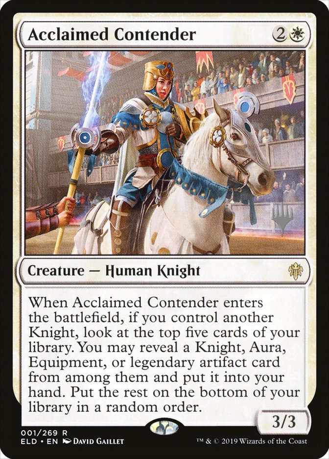 Acclaimed Contender PELD-1P Throne of Eldraine Promos Magic card