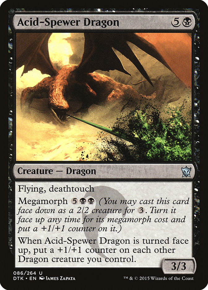 Acid-Spewer Dragon DTK-86 Dragons of Tarkir Magic card
