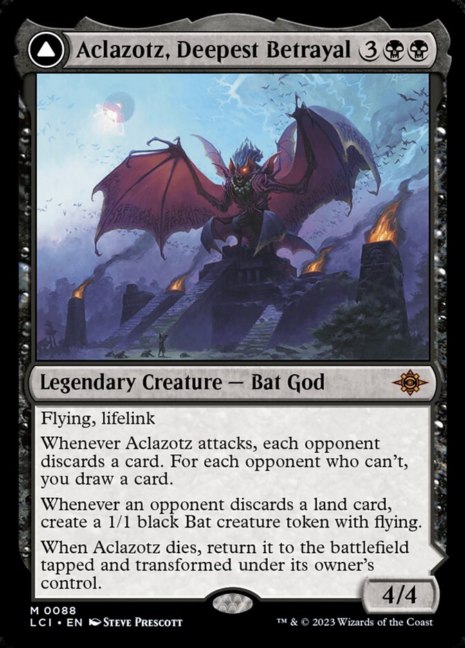 Aclazotz, Deepest Betrayal // Temple of the Dead LCI-88 The Lost Caverns of Ixalan Magic card