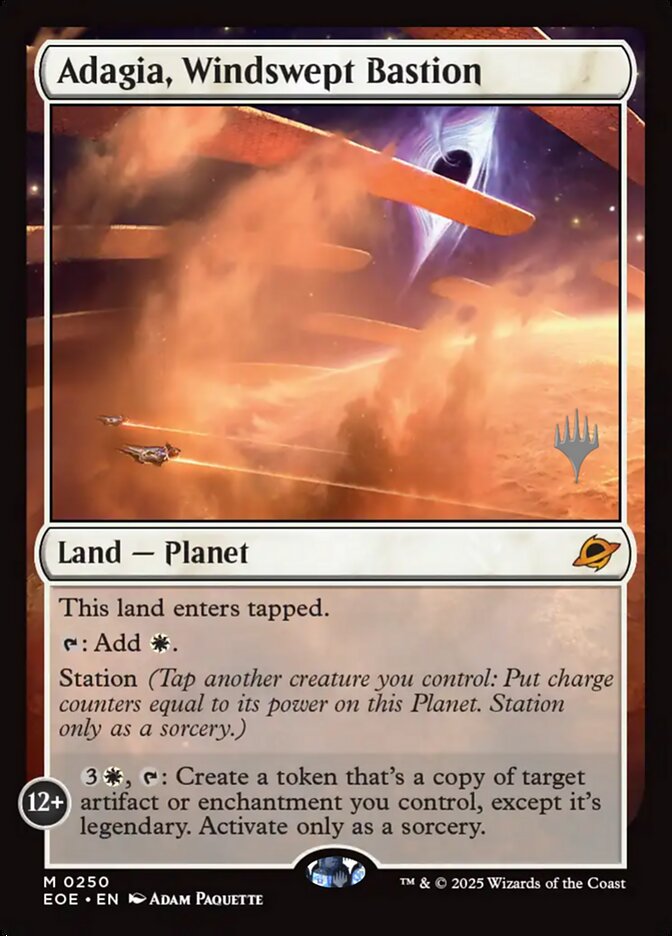 Adagia, Windswept Bastion PEOE-250P Edge of Eternities Promos Magic card